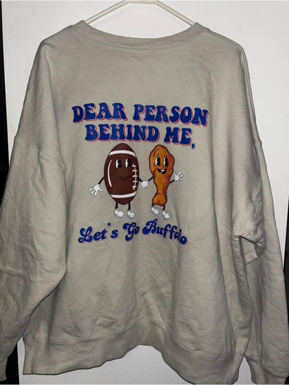 Buffalo Football & Wings Crewneck